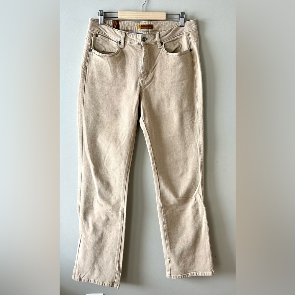 Wrangler Aura Women's Khaki Colour Bootcut Jeans Size 8 -western rodeo denim